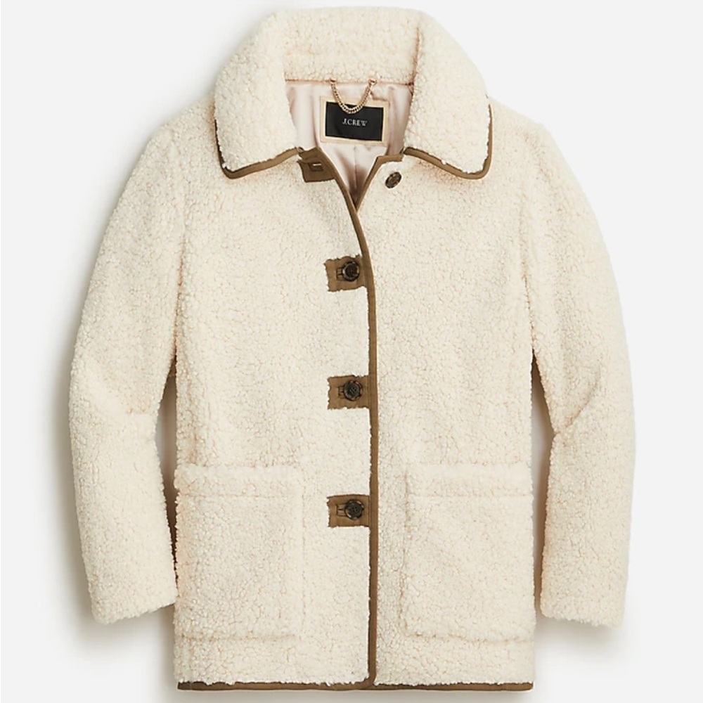 J. Crew Petite Teddy Sherpa Jacket XXSP
